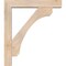 Ekena Millwork Legacy Block Smooth Bracket w/ Offset Brace, Douglas Fir, 5 1/2"W x 28"D x 32"H BKT0604X28X32LEC05SDF - alternate 3
